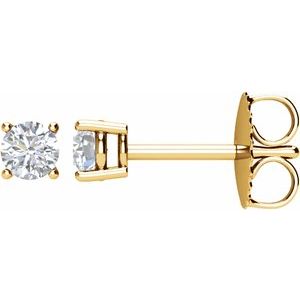 14K Yellow 1/4 CTW Natural Diamond Earrings