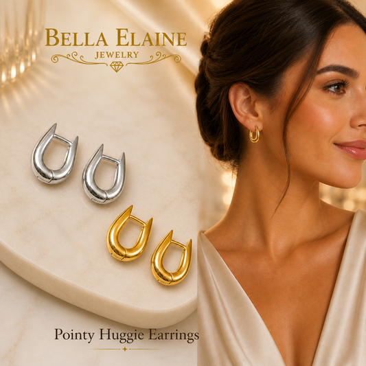 Pointy Huggie Earrings