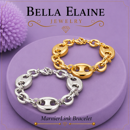 Mariner Link Bracelet in 18K Gold Filled – Bella Elaine Jewelry