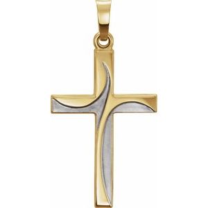 14K Yellow Gold Cross Pendant
