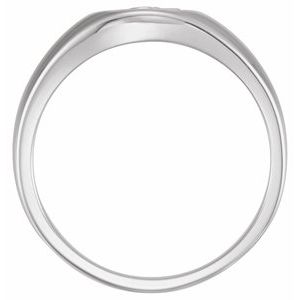 Sterling Silver The Rugged CrossÂ® Chastity Ring Size 12