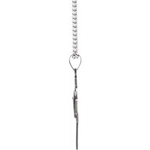 Sterling Silver St. Michael Cross 24" Necklace