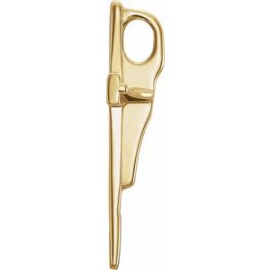 14K Yellow Gold 18x11 mm Cross Pendant