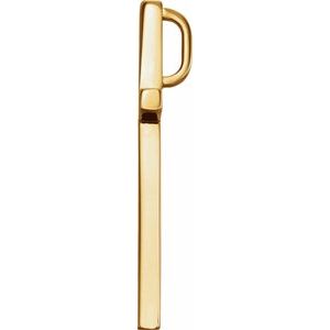 14K Yellow Gold 25.7x15.7 mm Cross Pendant