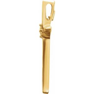 14K Yellow Gold .07 CTW Natural Diamond Cross Pendant