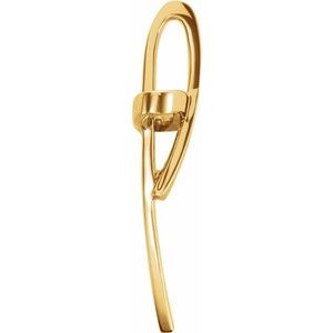 14K Yellow Gold 36.75x22.25 mm Cross Pendant