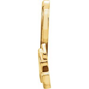 14K Yellow Gold Love Necklace Center