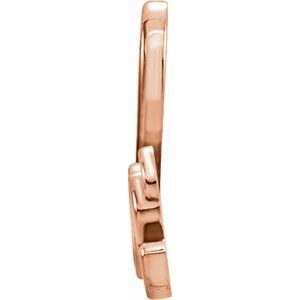 14K Rose Gold Love Necklace Center