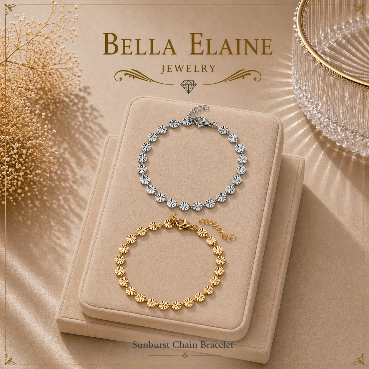 Sunburst Chain Bracelet