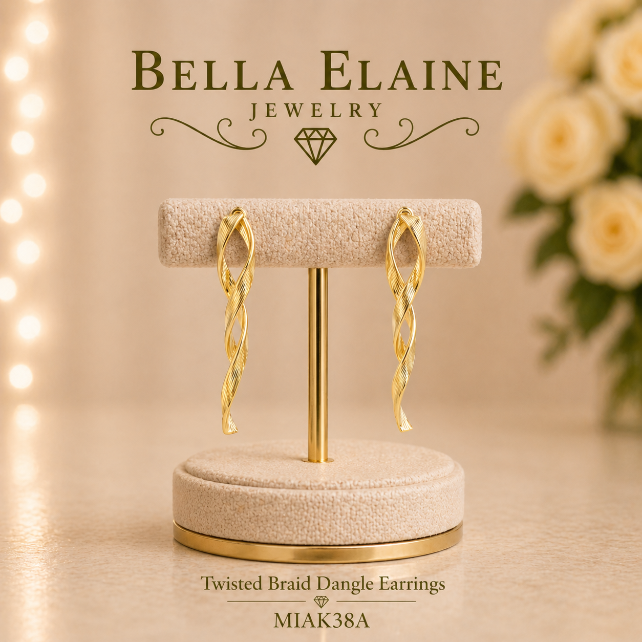 Twisted Braid Dangle Earrings