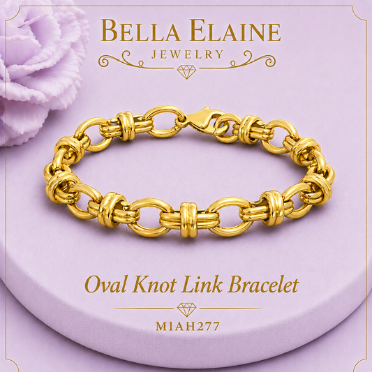 Oval Knot Link Bracelet