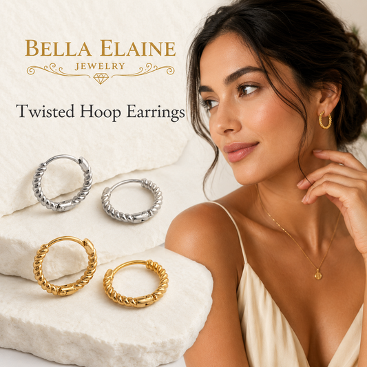 Twisted Hoop Earrings