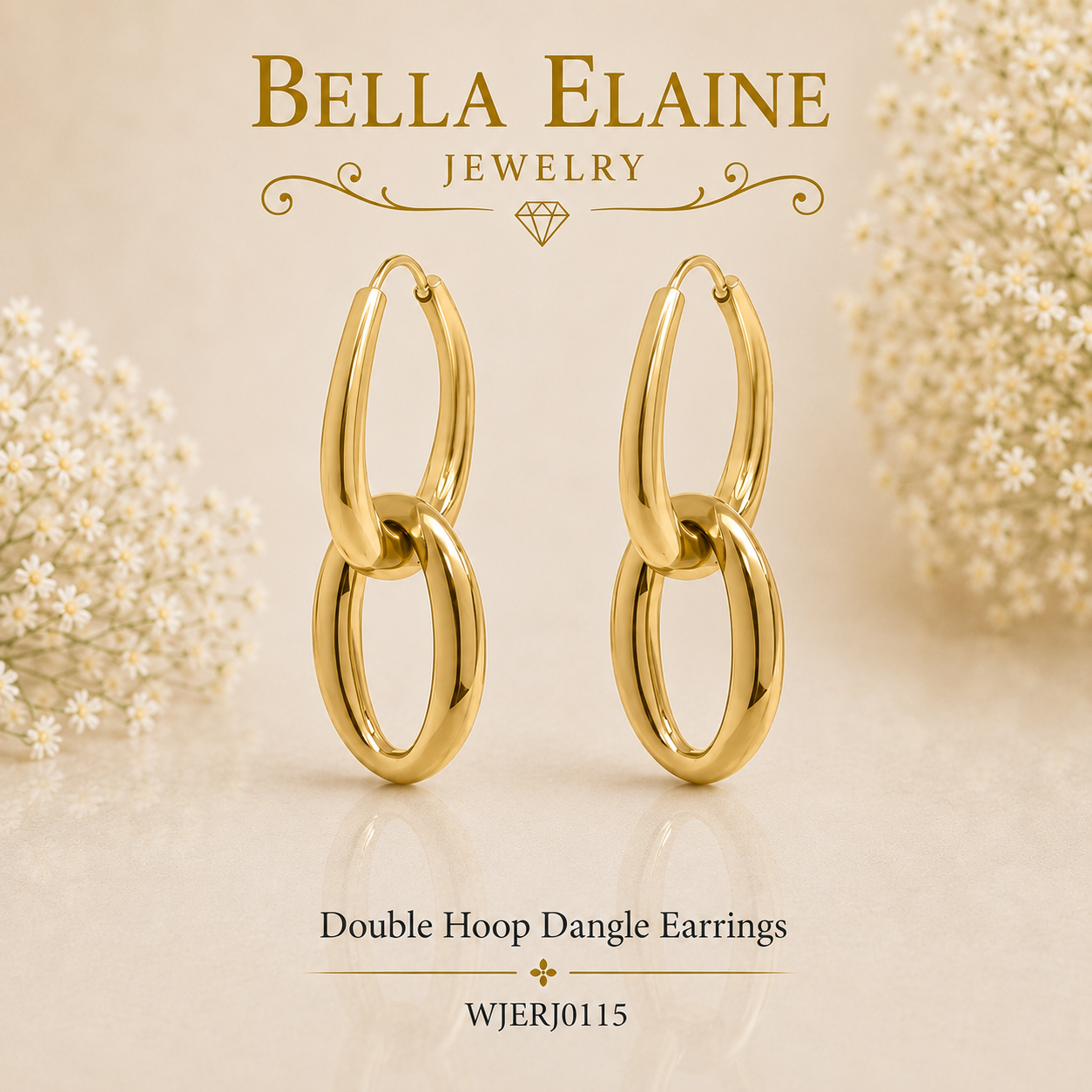 Double Hoop Dangle Earrings