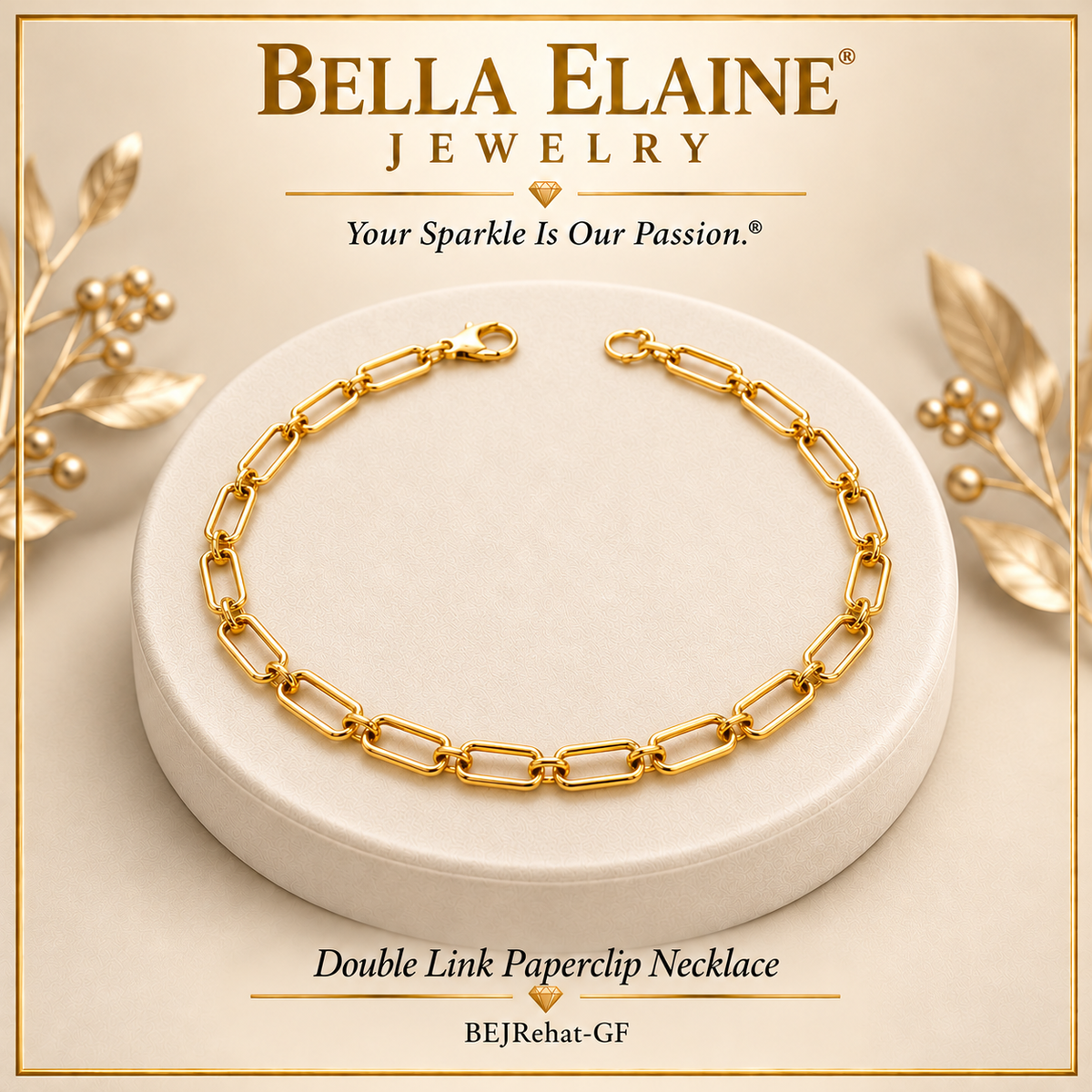 Double Link Paperclip Necklace