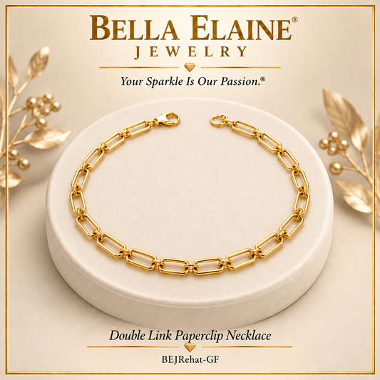 Double Link Paperclip Necklace