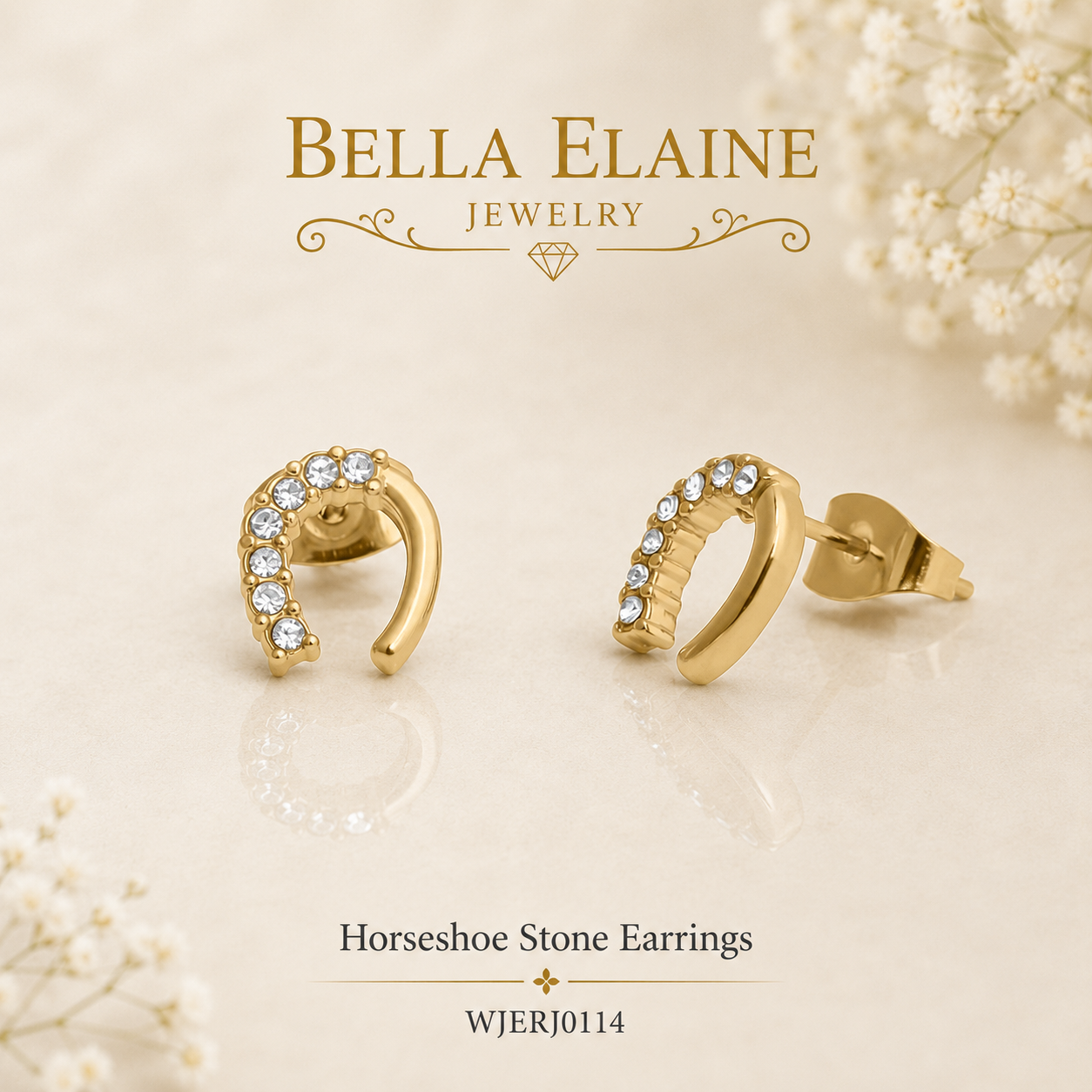Horseshoe Stone Earrings