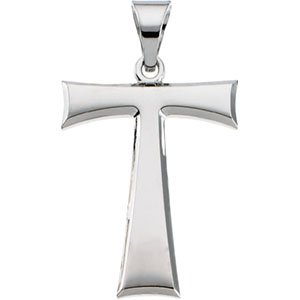 Sterling Silver Tau Cross Pendant