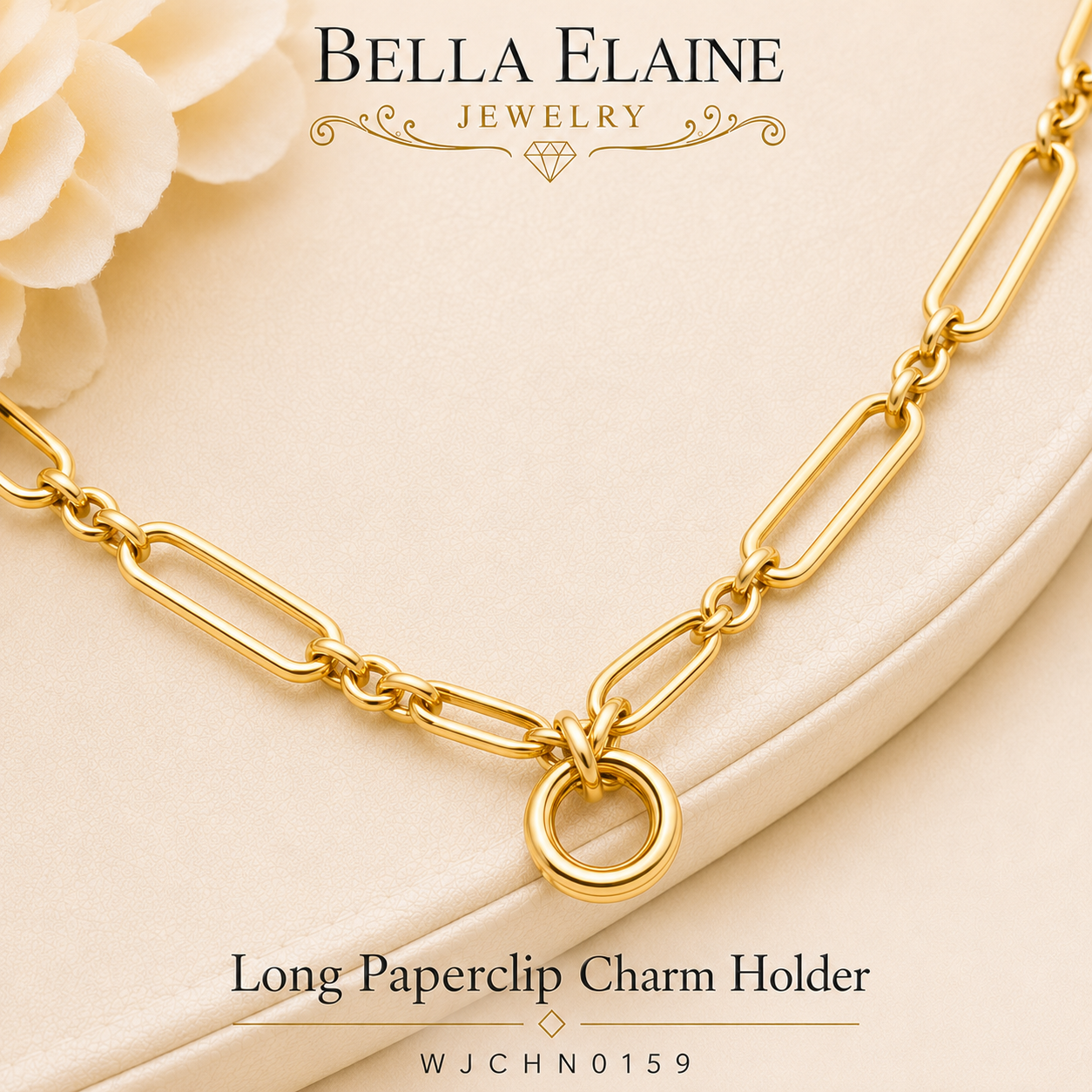 Long Paperclip Charm Holder