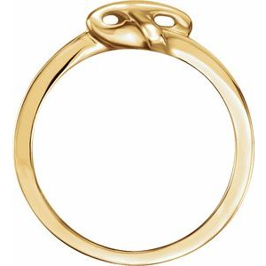 14K Yellow Gold Cross Ring