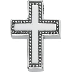 Sterling Silver 21x16.25 mm Cross Pendant