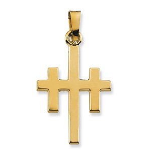 10K Yellow Gold 29x22.5 mm Cross of ForgivenessÂ® Pendant