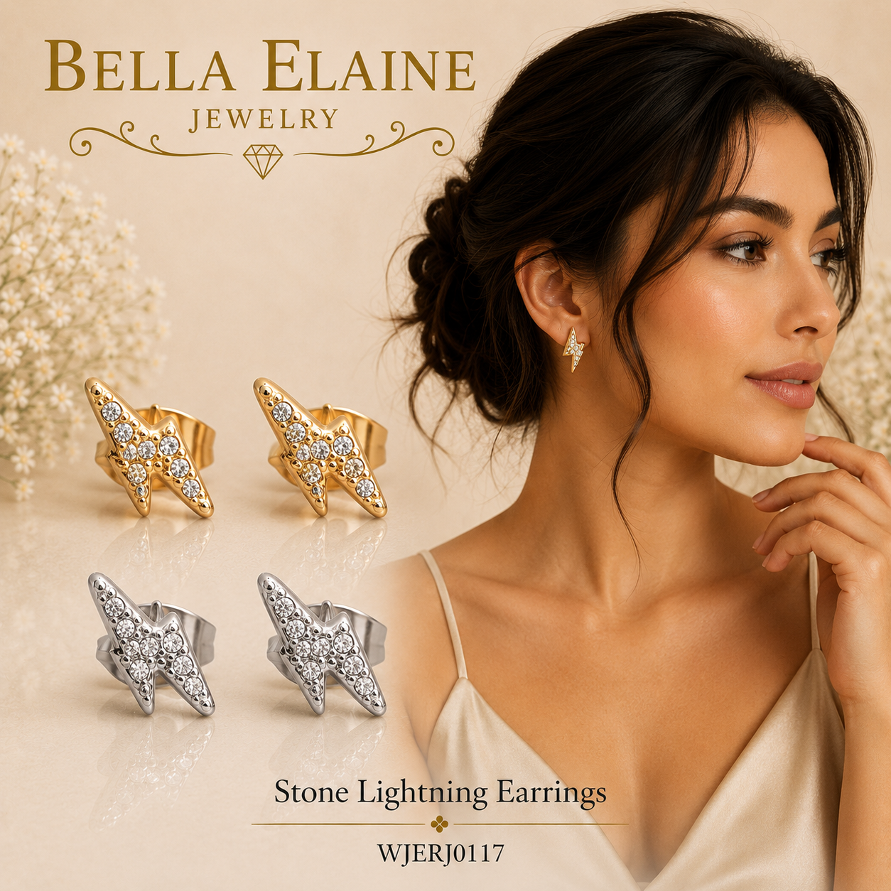 Stone Lightning Earrings