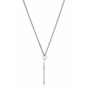 Sterling Silver 25.7x14 mm Cross 18" Necklace