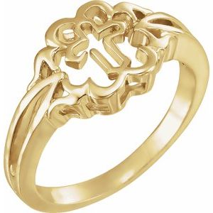 10K Yellow Gold Cross Chastity RingsÂ®