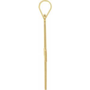 14K Yellow Gold Greek Cross Pendant
