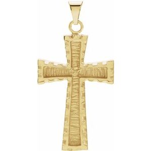 10K Yellow Gold Cross Pendant