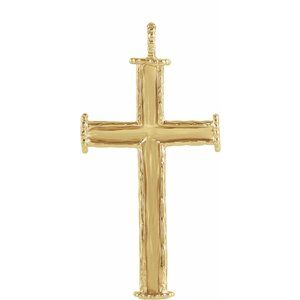 18K Yellow Gold Cross Pendant