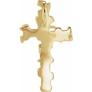 18K Yellow Gold Cross Pendant
