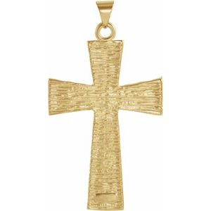 18K Yellow Gold Cross Pendant