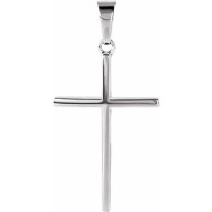 14K Yellow Gold 22.75x15 mm Cross Pendant