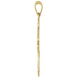 14K Yellow Gold Cross Pendant