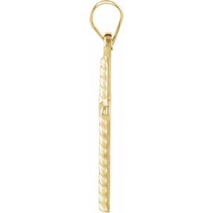14K Yellow Gold Cross Pendant