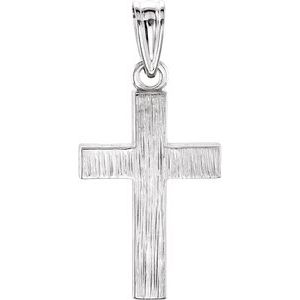 Sterling Silver 20x13 mm Cross Pendant
