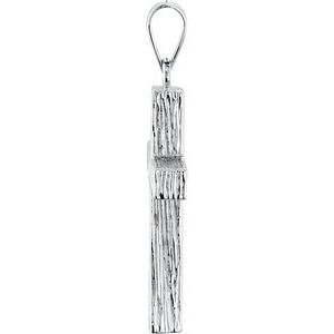 Sterling Silver 24x16 mm Cross Pendant