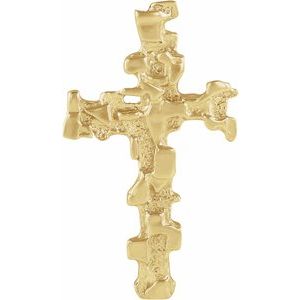 14K Yellow Gold Cross Pendant