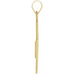 14K Yellow Gold 20.5x18 mm Greek Cross Pendant