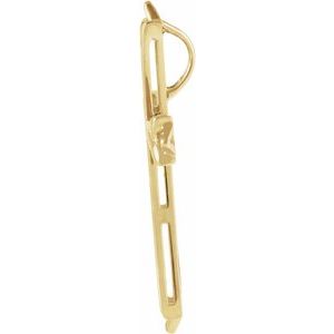 14K Yellow Gold Cross Pendant