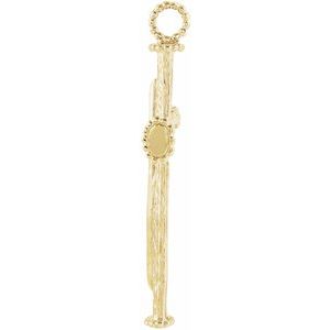 14K Yellow Gold Cross Pendant