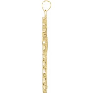 14K Yellow Gold Cross Pendant