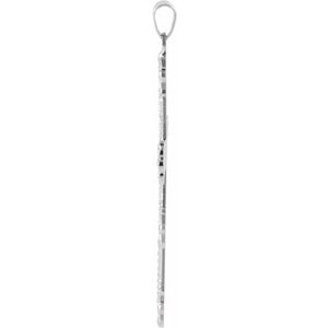 Sterling Silver 47x31.5 mm Cross Pendant