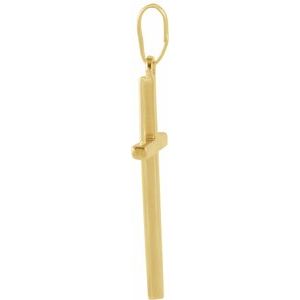 14K Yellow Gold 22.75x15 mm Cross Pendant