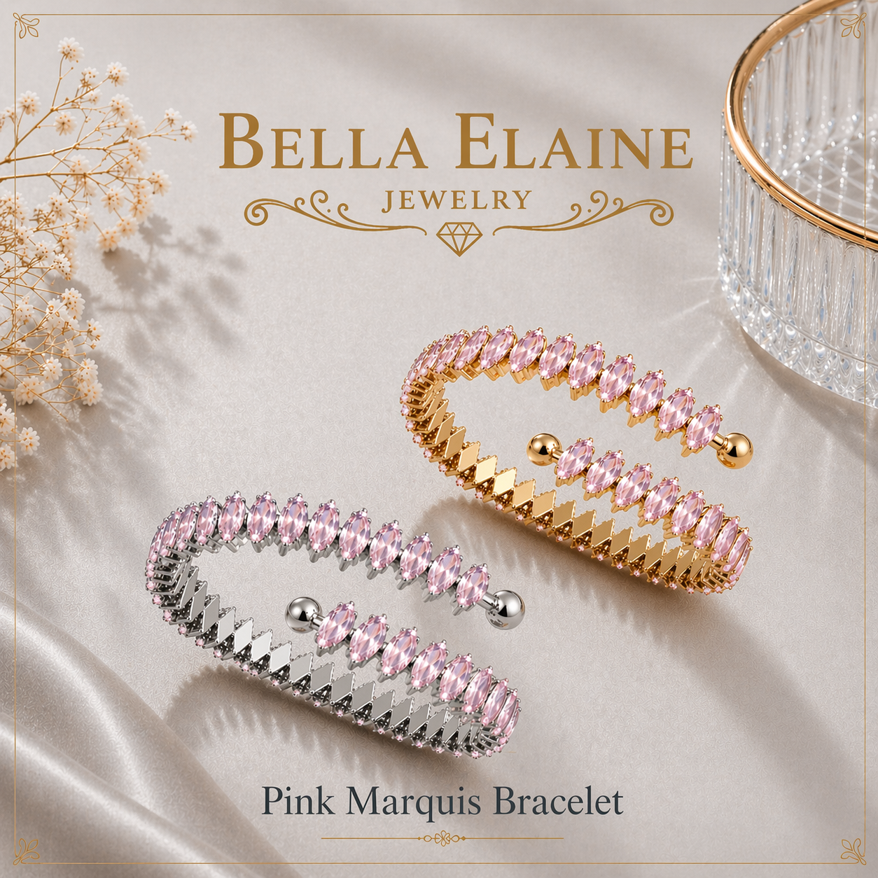Pink Marquis Bracelet