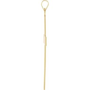 14K Yellow Gold Geometric Cross Pendant