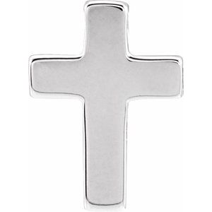 14K White Gold Petite Cross Slide Pendant