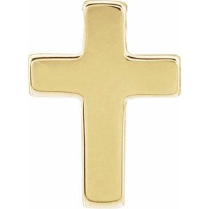 14K Yellow Gold Petite Cross Slide Pendant