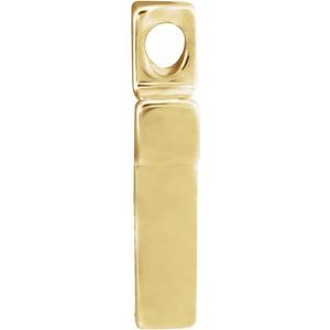 14K Yellow Gold Petite Cross Slide Pendant